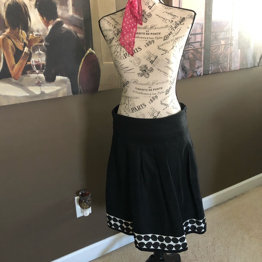 Black/White Midi Skirt